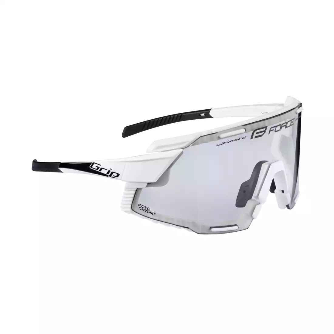 FORCE GRIP Photochromic sports glasses, white