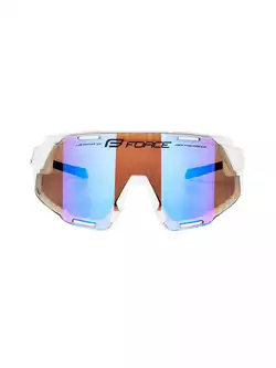 FORCE GRIP Sports glasses, contrast lenses, white