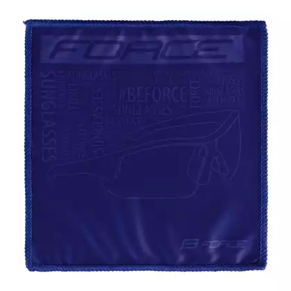 FORCE Glasses cleaning cloth, blue
