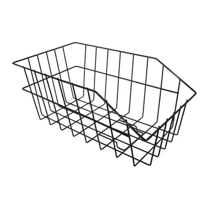 FORCE Large rear rack basket, black