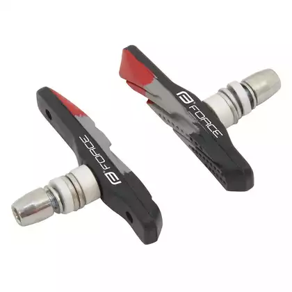 FORCE brake pads for v-break brakes black-gray-red 70 mm
