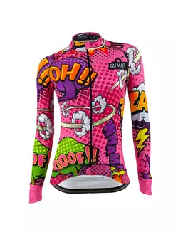 KAYMAQ DESIGN W27 women's cycling jersey, pink