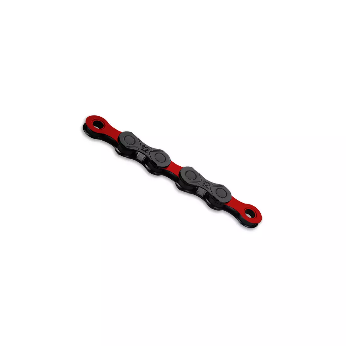 KMC DLC Bicycle chain 12-speed E-bike 126 links, black and red