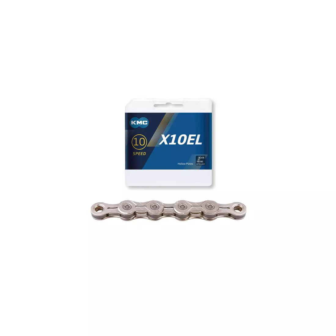 KMC X10 EL Bicycle chain 10-speed, 114 links, silver