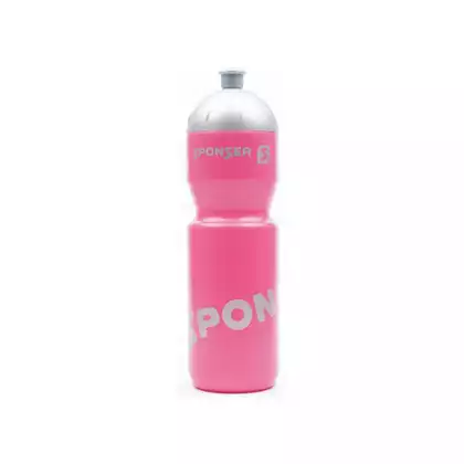 SPONSER NETTO bicycle water bottle 750 ml, pink/silver