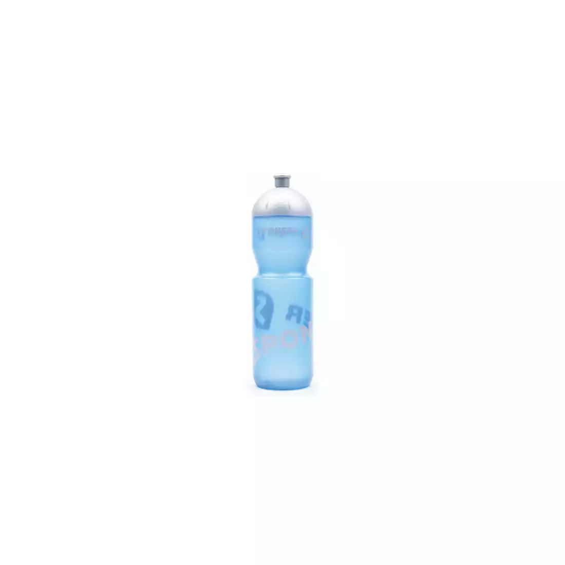 SPONSER NETTO bicycle water bottle 750 ml, transparent blue/silver
