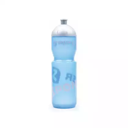 SPONSER NETTO bicycle water bottle 750 ml, transparent blue/silver