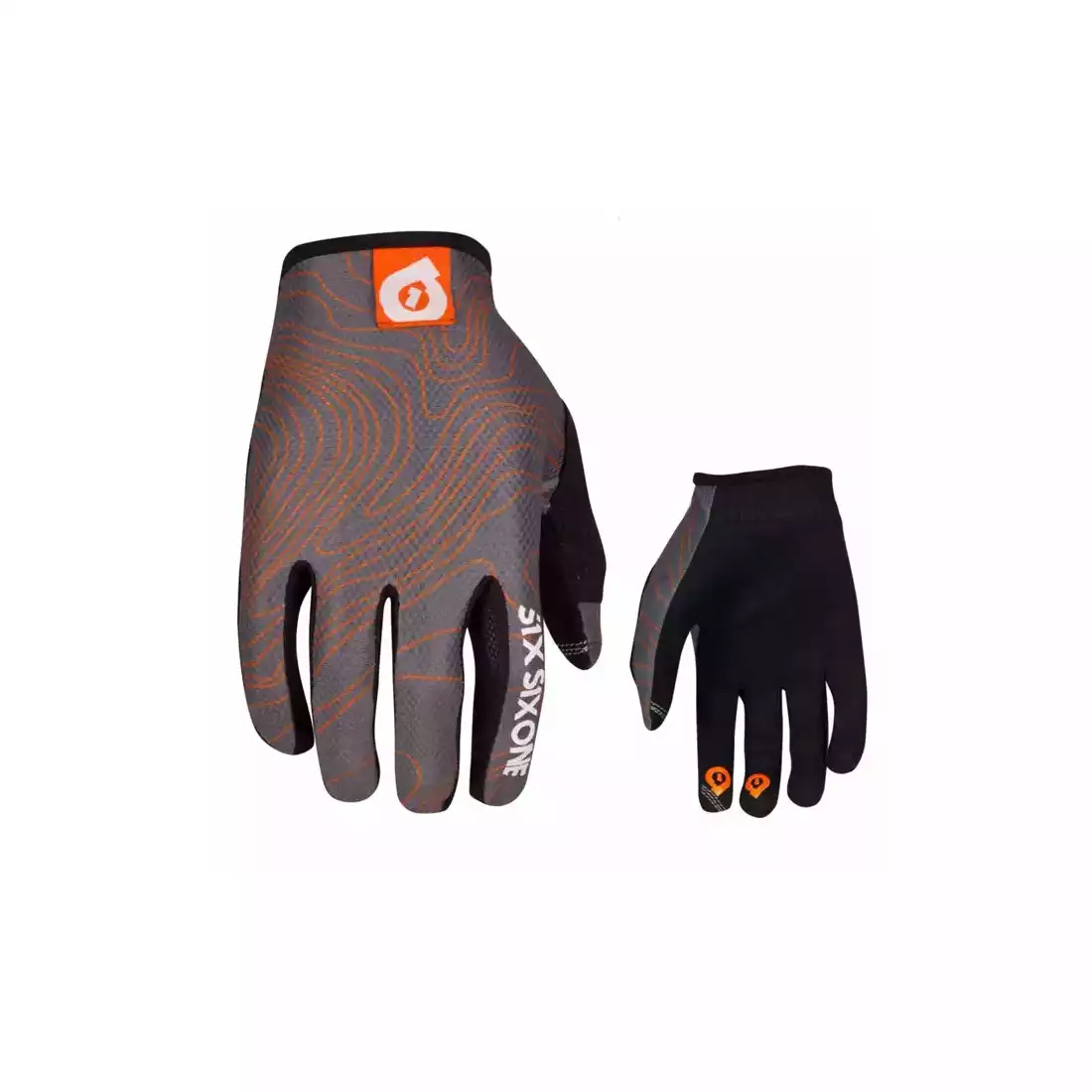661 COMP CONTOUR men's cycling gloves, gray-orange