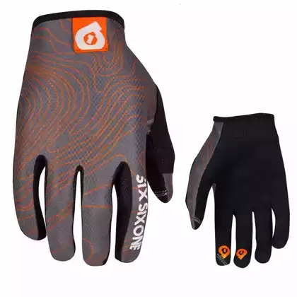 661 COMP CONTOUR men's cycling gloves, gray-orange