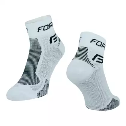 FORCE 1 Cycling socks, black and white