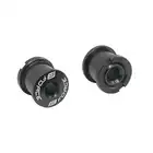 FORCE Bicycle crank bolts + nuts - set of 5, black