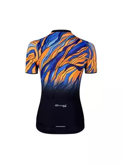 FORCE LIFE LADY women's cycling jersey, black, blue and orange