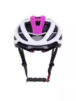FORCE LYNX Bicycle helmet, white and pink