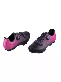 FORCE MTB VICTORY LADY Women's cycling shoes, black and pink