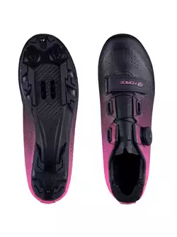 FORCE MTB VICTORY LADY Women's cycling shoes, black and pink