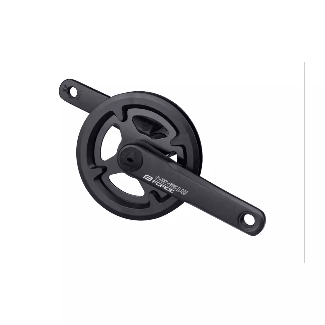 FORCE NINE 1.6 bicycle crank with guard 30T/140 mm aluminum black