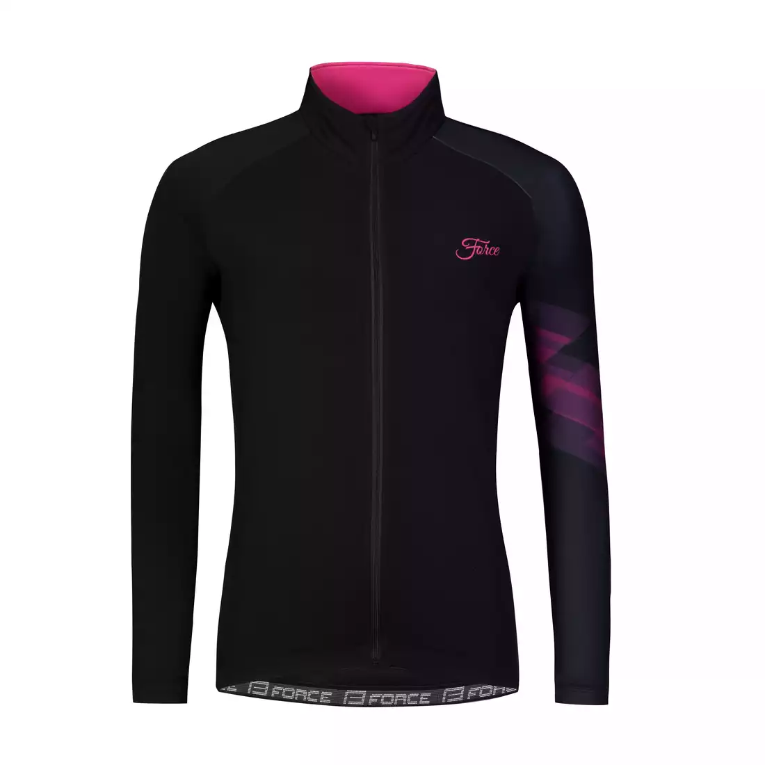 FORCE RIDGE LADY Women's cycling jersey, black and pink