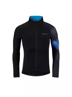 FORCE RIDGE Men's cycling jersey, black and blue
