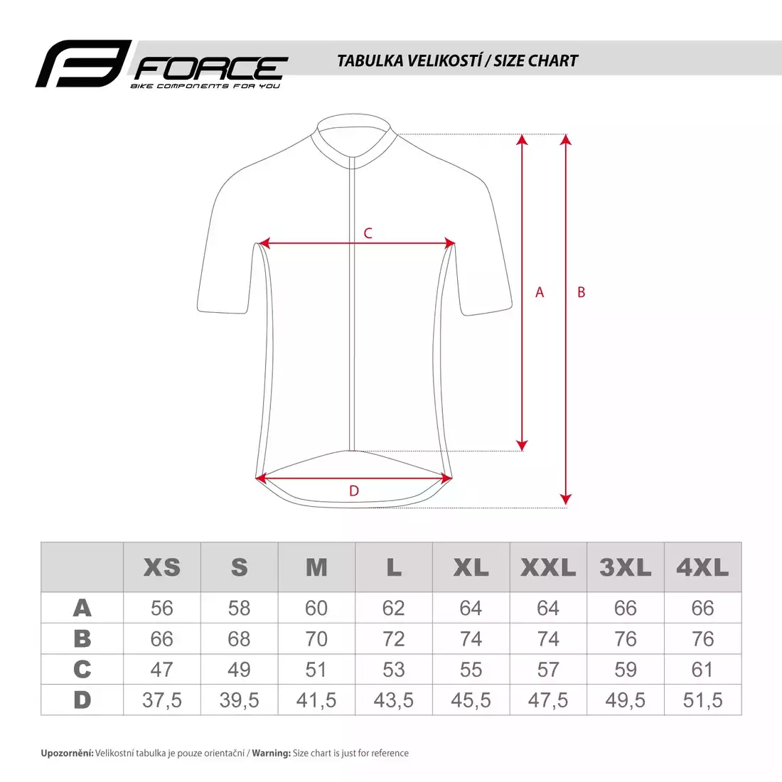FORCE SHARD Cycling jersey, fluo