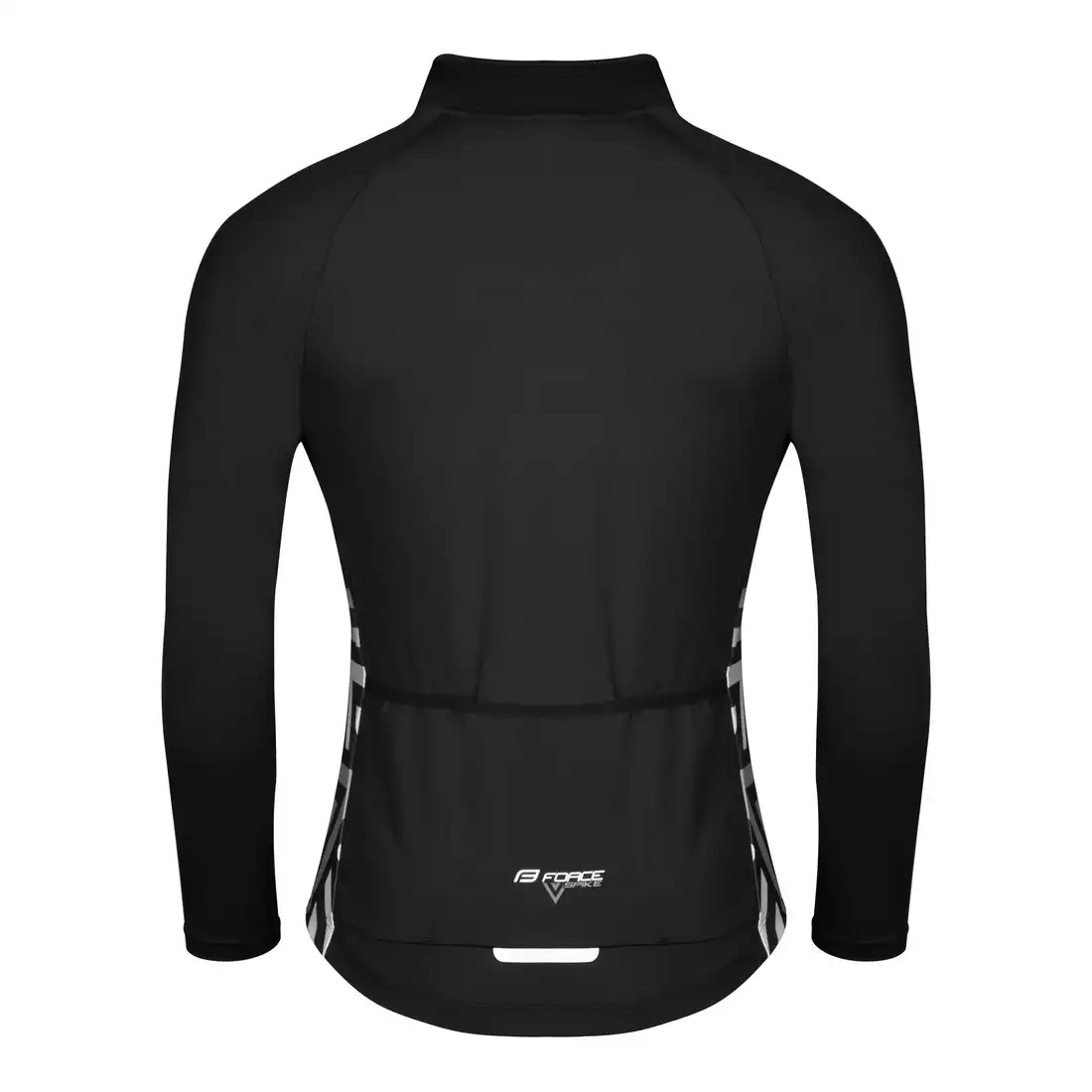 FORCE SPIKE long sleeve cycling jersey, black and white