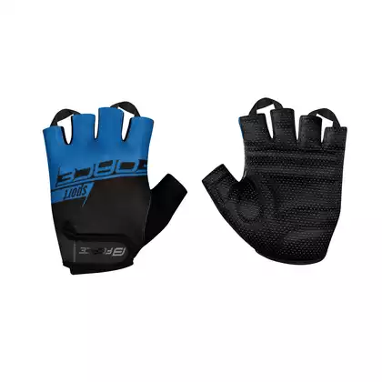 FORCE SPORT Cycling gloves, black and blue