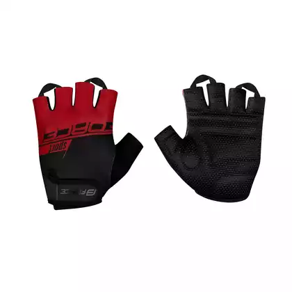 FORCE SPORT Cycling gloves, black and red