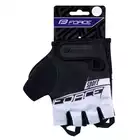 FORCE SPORT Cycling gloves, black and white