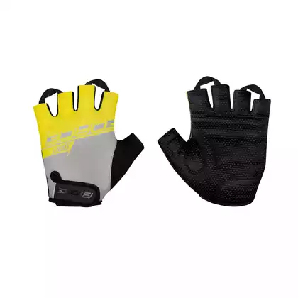FORCE SPORT Cycling gloves, gray-yellow