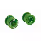 FORCE Screws + nuts for bicycle cranks - set of 5, green