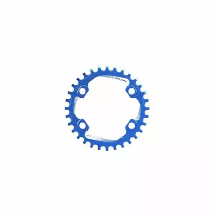 FUNN SOLO 96 BCD NARROW WIDE 30T sprocket to the crank blue
