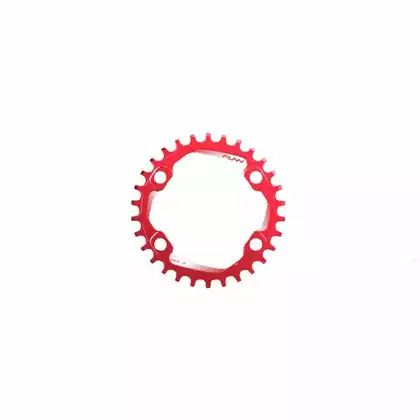 FUNN SOLO 96 BCD NARROW WIDE 34T sprocket to the crank Red