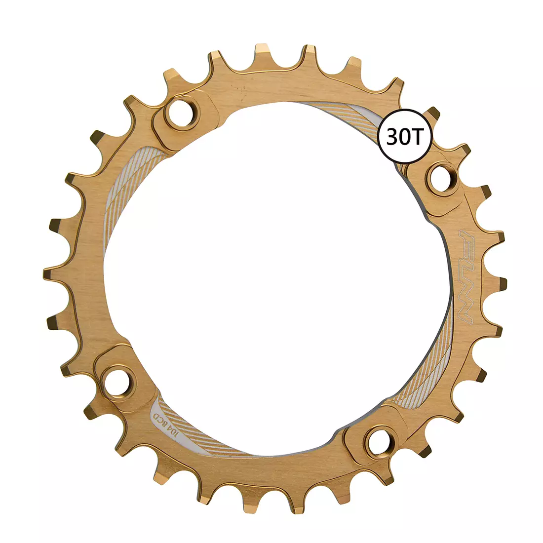 FUNN SOLO BCD NARROW WIDE bicycle sprocket for cranks 30T Brown