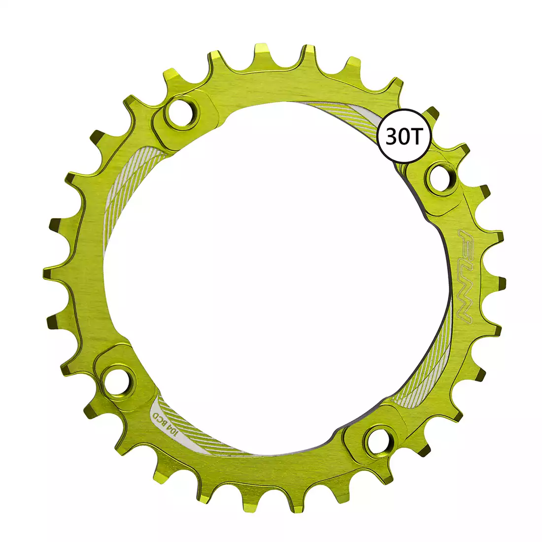 FUNN SOLO BCD NARROW WIDE sprocket for cranks 30T green