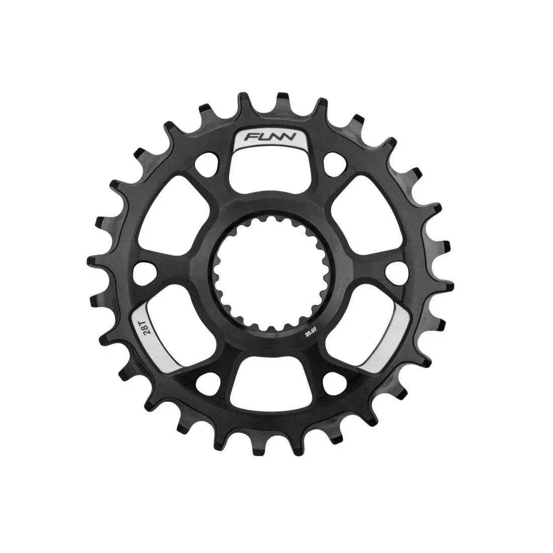 FUNN SOLO DS NARROW-WIDE 28T sprocket for bicycle crank czarna