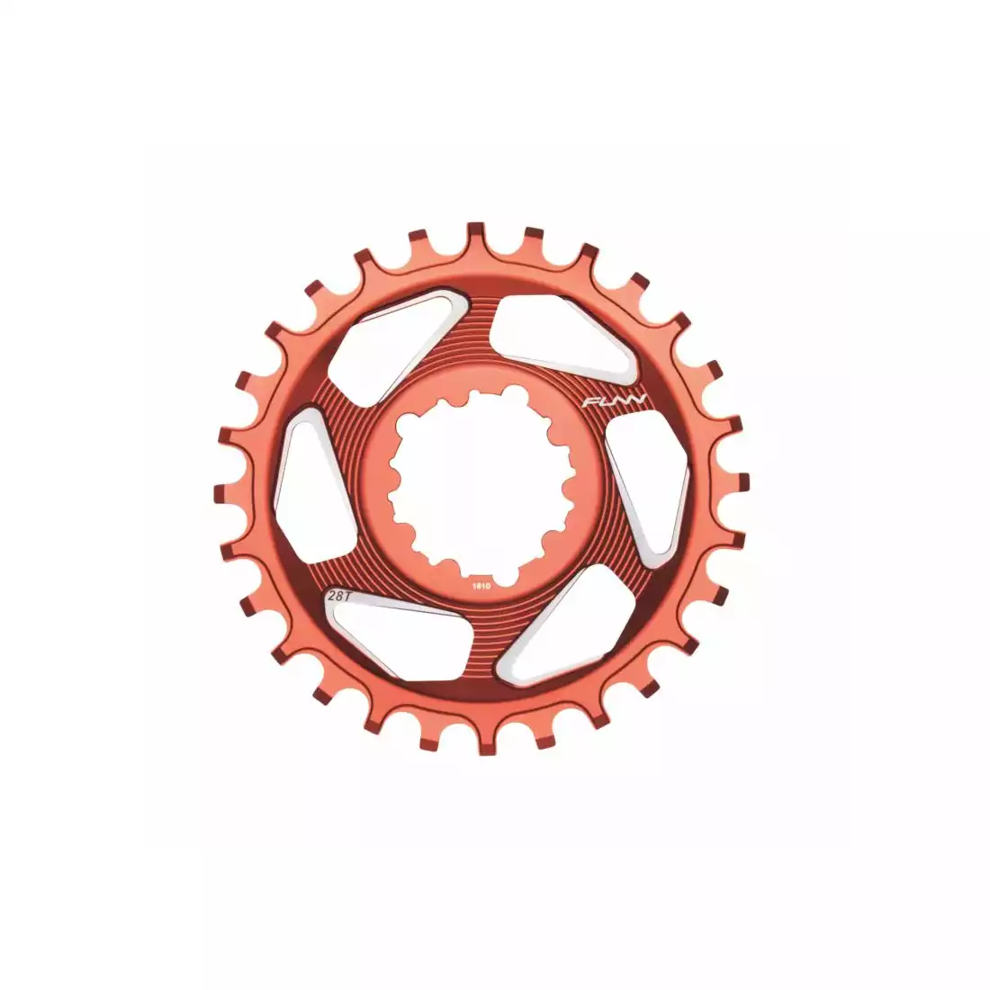 FUNN SOLO DX 28T NARROW- WIDE bicycle sprocket to crank red