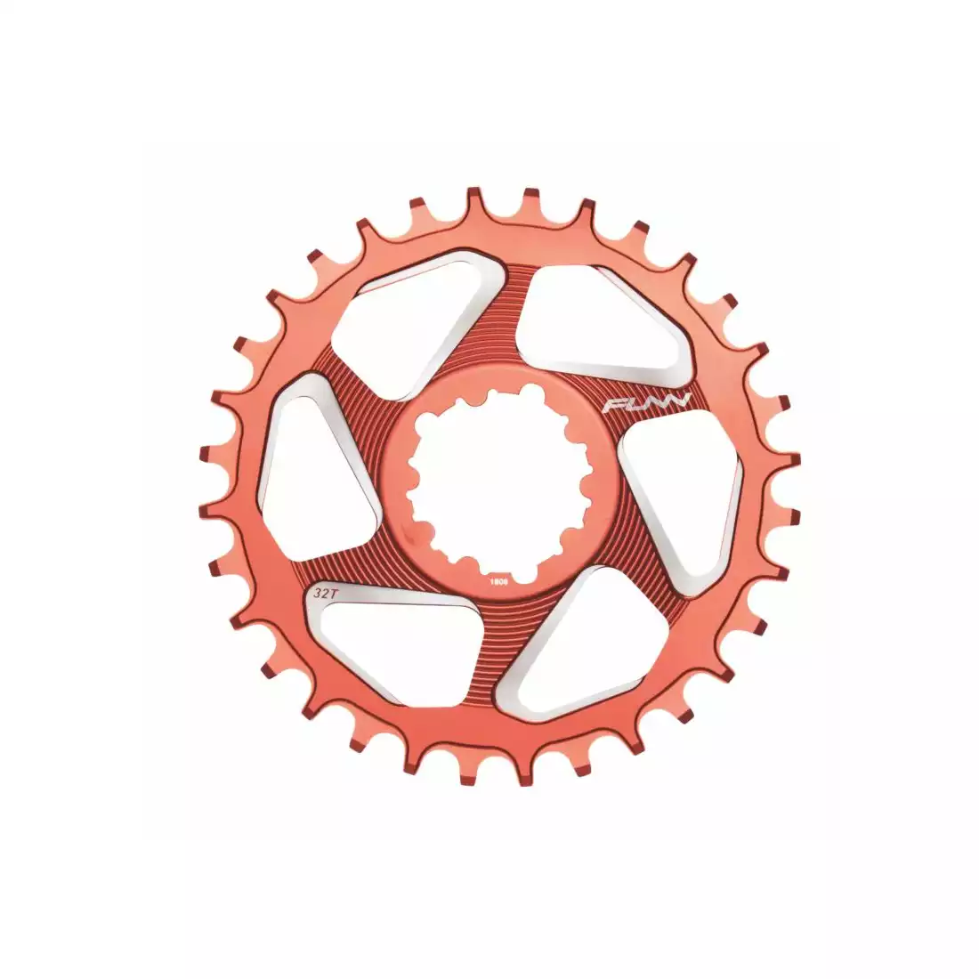FUNN SOLO DX 32T NARROW- WIDE bicycle sprocket to crank red