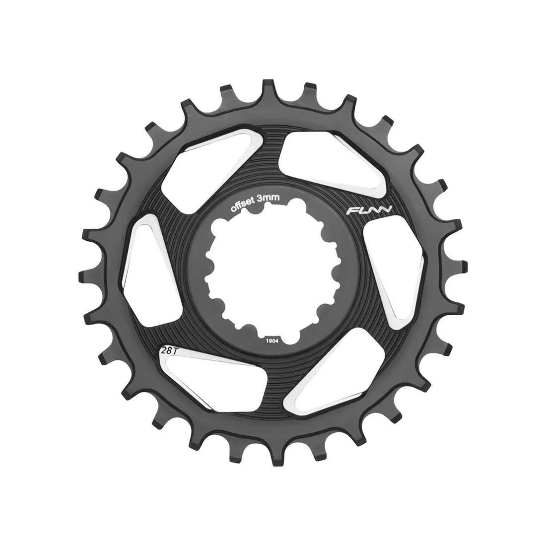 FUNN SOLO DX 34T NARROW- WIDE bicycle sprocket to crank black