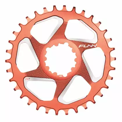 FUNN SOLO DX 34T NARROW- WIDE bicycle sprocket to crank red
