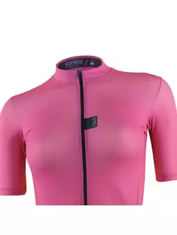 KAYMAQ women's Short Sleeve Cycling Jersey Pink KYQ-SS-2001-2