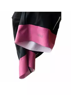 KAYMAQ women's cycling shorts, Black-pink KQSII-2003