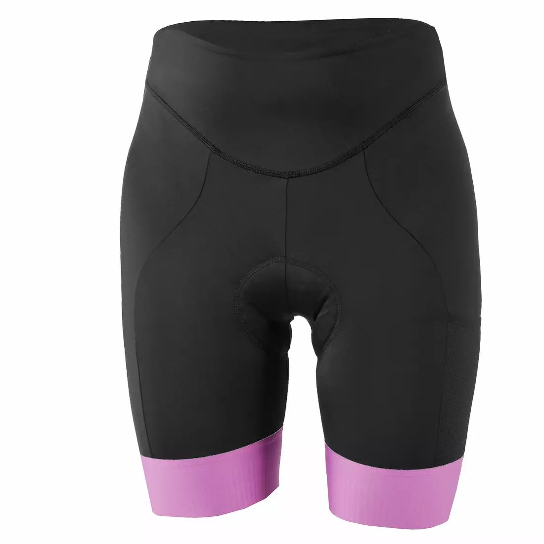 KAYMAQ women's cycling shorts, black-purple KQSII-2003