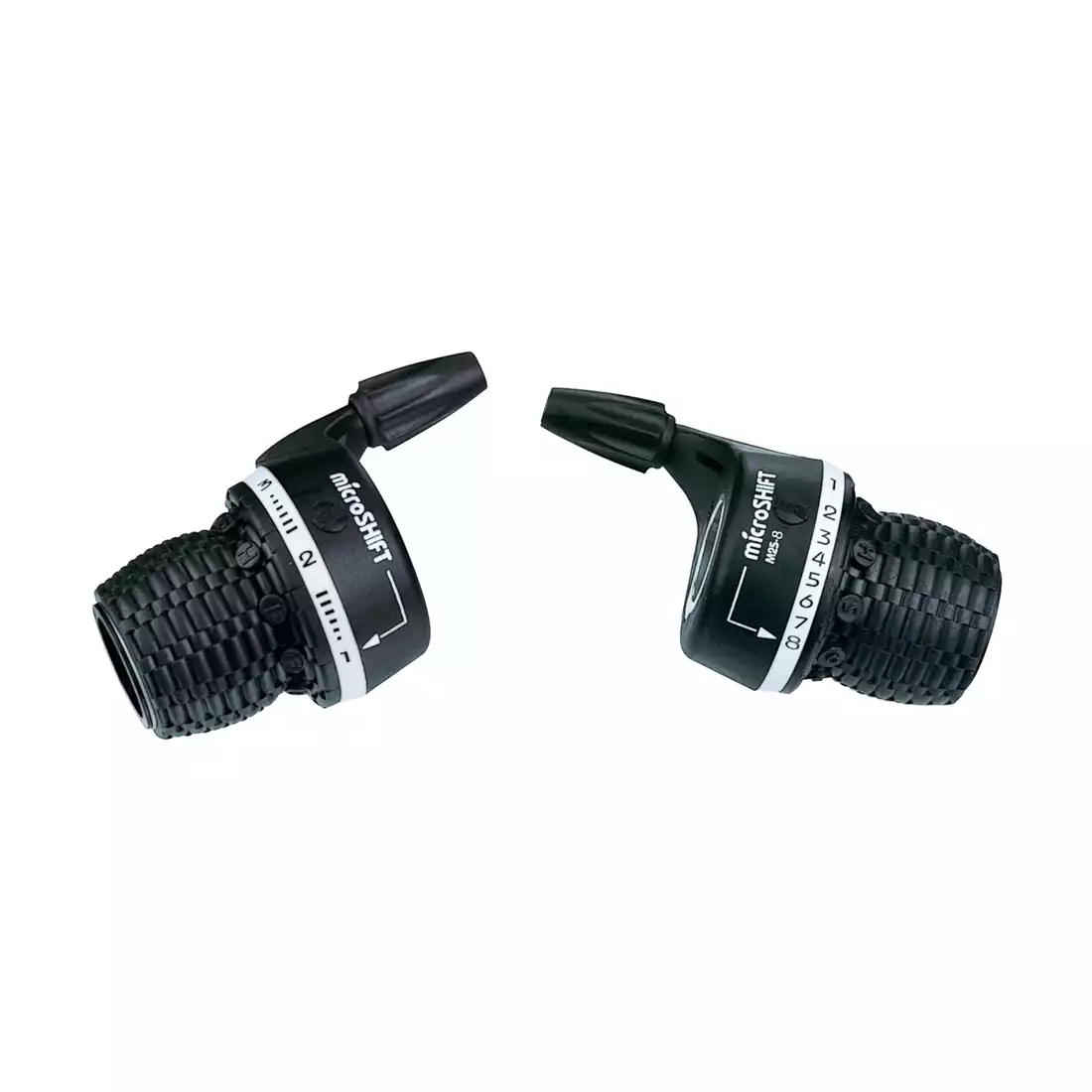 MICROSHIFT 8-speed (3x8) bicycle shift levers, pair, black