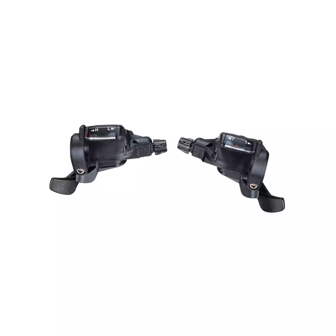 MICROSHIFT Bicycle shifters, 7-speed (3x7), pair, black