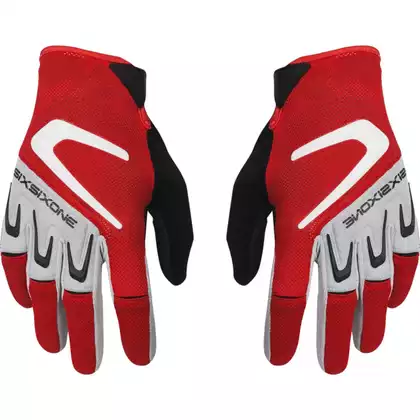661 RAGE Men's cycling gloves, black and red