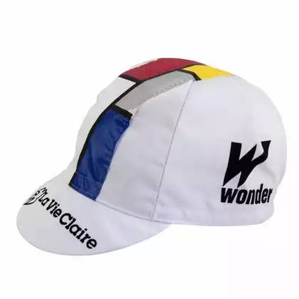 APIS PROFI LA VIE CLAIRE Cycling cap with a visor, white