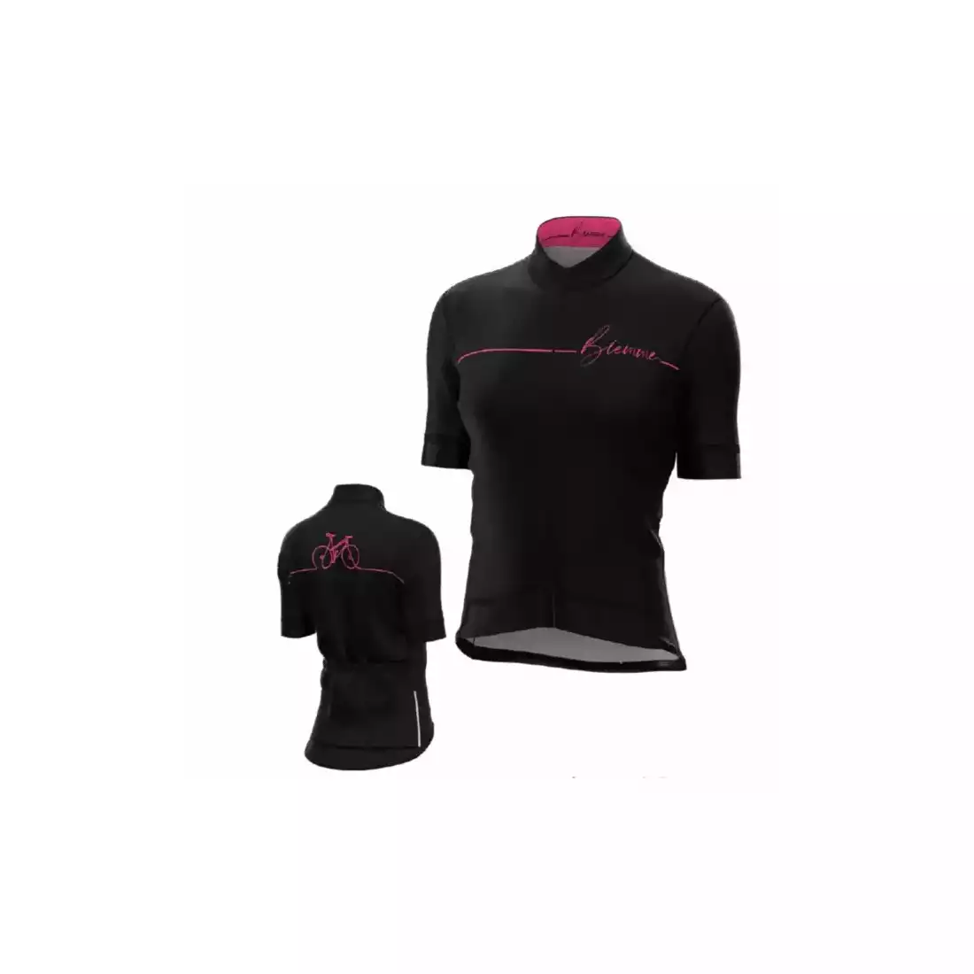 Biemme BIKE women's cycling jersey, black and pink