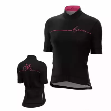 Biemme BIKE women's cycling jersey, black and pink