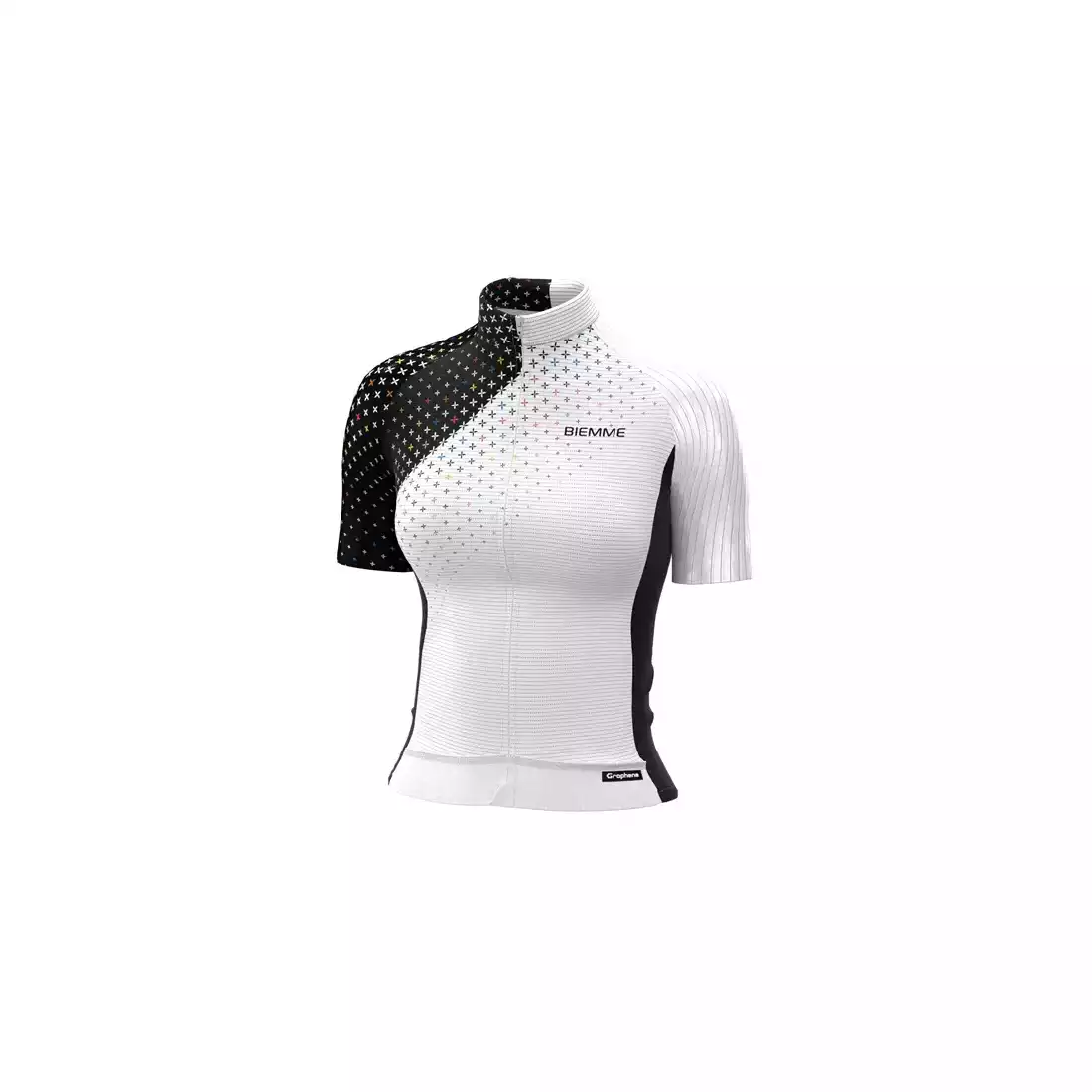 Biemme CROSS women's cycling jersey, black and white