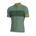 Biemme GRAVEL men's cycling jersey, green-orange