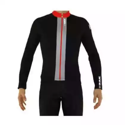 Biemme SOUL men's long sleeve cycling jersey, black and red